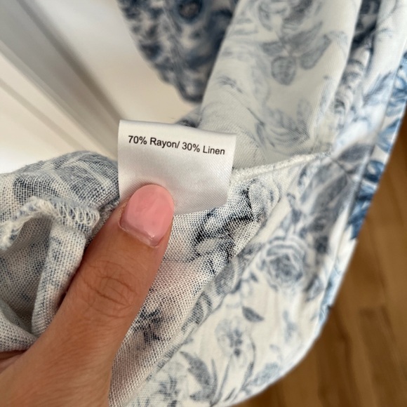 Park & Fifth Blue Floral Midi Dress - Picture 8 of 8